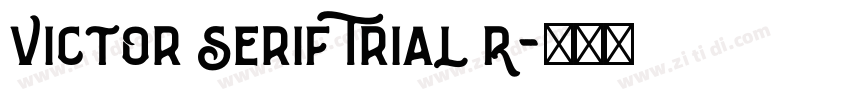 Victor Serif Trial R字体转换